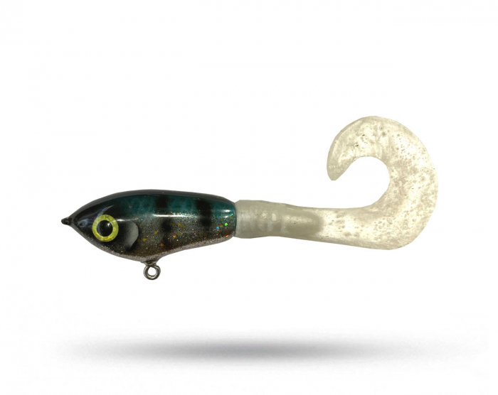 PeWe Mini Jerktail - Metallic Perch i gruppen Fiskedrag / Jerkbaits hos Örebro Fiske & Outdoor AB (PeWe Mini JT - Perch)